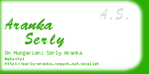 aranka serly business card